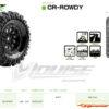 LouiseRC CR-Rowdy Super Soft Black 1.0" Crawler Tyres (2) LR-T3368VB - Afbeelding 3