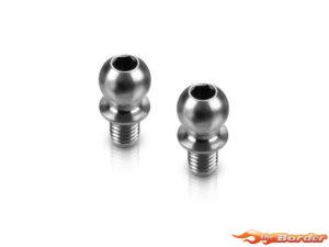 HUDY Titan Ball Stud D=4.9 / L=4 / S=3.5 / 2mm Hex (2) 990004