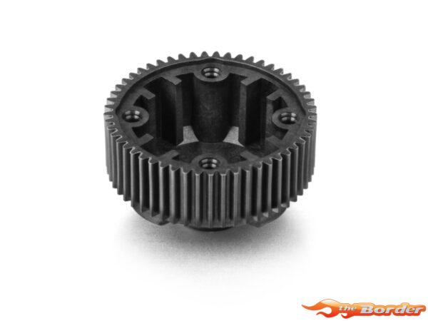 XRAY Composite Gear Differential Case With Pulley 53T - Lcg - Narrow - Graphite 324955-G