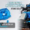 Yeah Racing Aluminium Motor Mount for Tamiya MB-01 & BT-01 TAMB-005BU