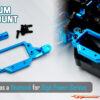 Yeah Racing Aluminium Servo Mount for Tamiya MB-01 & BT-01 TAMB-010BU