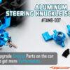 Yeah Racing Aluminium Steering Knuckle Set for Tamiya MB-01 & BT-01 TAMB-007BU