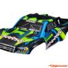 Traxxas Body Slash 4X4 green and blue Clipless (painted decals applied) 6844-GRN