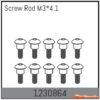 Absima Screw Rods M3x4.1 (10) 1230864