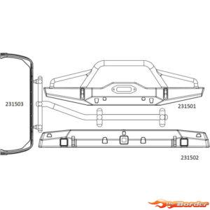 CrossRC Emo X2 - Front And Rear Bumper 97401145