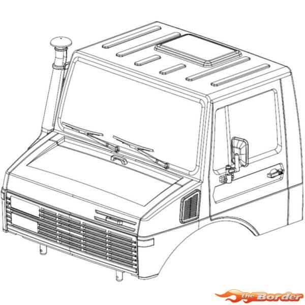 CrossRC NT4 Transparent Car Front Assembly (Not Assembled) 97401181