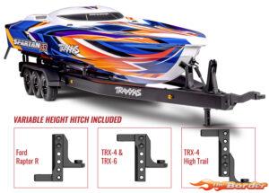 Traxxas Hitch, Boat Trailer (Top & Bottom) 10351