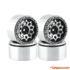 BRP 2.2" Alum CNC Black Silver (4) Wheels Beadlock W22007 - Afbeelding 5