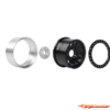 BRP 2.2" Alum CNC Black Silver (4) Wheels Beadlock W02207 - Afbeelding 3