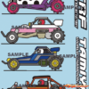 Tamiya Comical Decal Pre-Cut BRPD1056 - Afbeelding 2