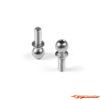 XRAY Hard Steel Ball End 5.4mm With Thread 8mm - Nickel Coated (2) 362658