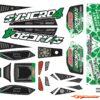 Corally SYNCRO 4 - Decal sheet - Green - 1 pc C-00180-1055-1G