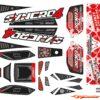 Corally SYNCRO 4 - Decal sheet - Red - 1 pc C-00180-1055-1R