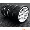 RIDE 1/10 Touring Car Tyres Belted Preglued 10-Spoke RI-26073-W