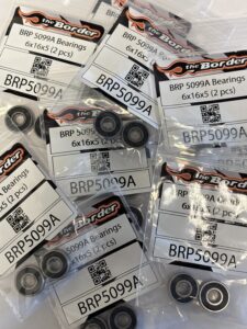 BRP Ball bearing black rubber sealed (6x16x5mm) (2) BRP5099A