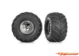 Traxxas Tires & Wheels Assembled Terra Groove 3.0x1.0" (2) 9867