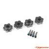 Traxxas Wheel Hubs Hex Alum. Gray (4) 8956-GRAY