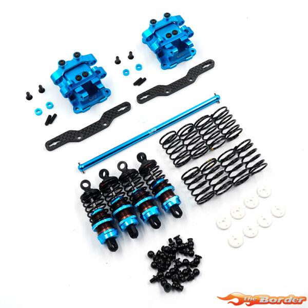 Yeah Racing Aluminium Performance Damper Upgrade Set for Tamiya TT-02 TATT-S07BU