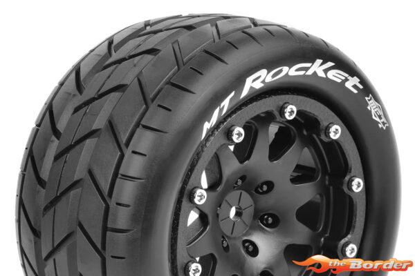 LouiseRC MT-Rocket MFT 2WD Front Tire Soft - 0 Offset Beadlock - Black LR-T3307SB