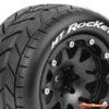 LouiseRC MT-Rocket MFT 2WD Rear/4x4 Front&Rear Tire Soft - 1/2 Offset Beadlock - Black LR-T3307SBH