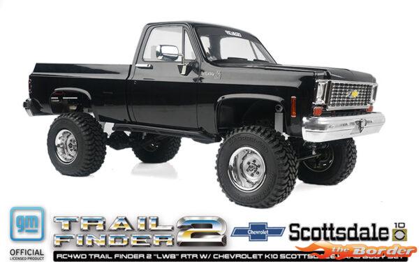 RC4WD Trail Finder 2 LWB RTR w/Chevrolet K10 Scottsdale Hard Bodyset (Black) RC4ZRTR0067