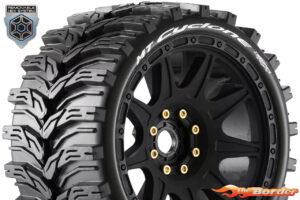 LouiseRC MFT MT-Cyclone 1/8 Monster Truck Tyres (Removable 17mm Hex, 0" & 1/2" Offset) LR-T3356SB