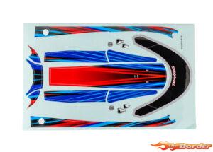 Traxxas Decal set, hatch (blue) (waterproof Disruptor) 10699-BLUE