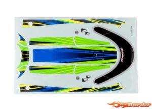 Traxxas Decal set, hatch (green) (waterproof Disruptor) 10699-GRN