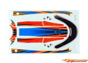 Traxxas Decal set, hatch (orange) (waterproof Disruptor) 10699-ORNG