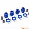 Traxxas Wheel Hubs HD, splined 17mm (Blue-Anodized) (4) 9086