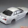 KillerBody Nissan Skyline R34 195mm Pre-Painted Pearl White Body for 1/10 48644