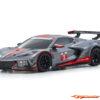 Kyosho Mini-Z Body Set Chevrolet Corvette C8-R Gun Metal/Red MZP244GMR