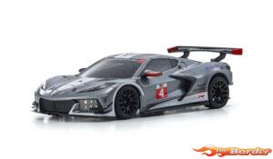 Kyosho Mini-Z Body Set Chevrolet Corvette C8-R Gun Metal/White MZP244GMW