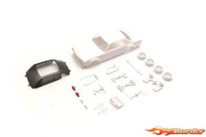 Kyosho Mini-Z Body Set Skyline 2000GT-R KPCG10 Racing’72 White w/Wheels MZN222