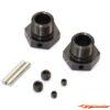 Kyosho Wheel Hub Inferno MP9-MP10 Gun Metal (2) IFW625B