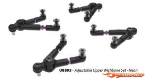 Schumacher Adjustable Upper Wishbone Set - Neon U8893