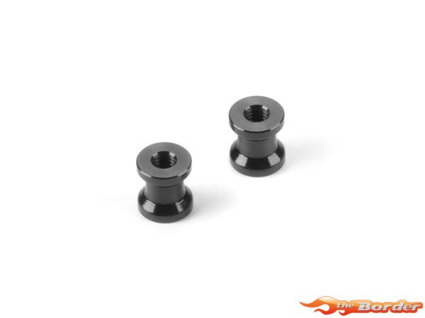 XRAY Alu Mount 6.0mm With M2.5 Thread - Black (2) 376380