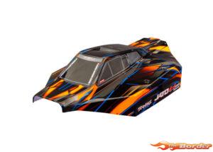 Traxxas Body, Jato 4X4 VXL, orange (painted, decals applied) 9060-ORNG