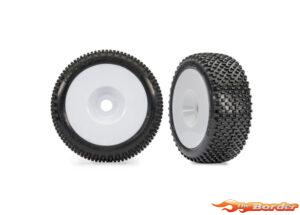 Traxxas Tires & wheels, Glued (White dished 3.0" wheels, Response Pro 3.0" Tires) (2) 9074-WHT