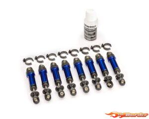 Traxxas GTM Shocks Aluminium Blue (8, Fully Assembled) (for TRX-4MT) 9864-BLUE