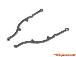 XRAY X1 Carbon Side Brace for 1-Piece Chassis (2) 376336