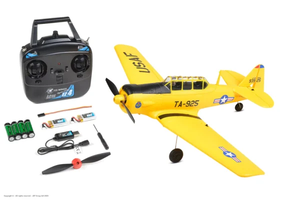 EZ-Wings Mini AT-6 Texan - Yellow - RTF - 450mm - 1+1 Li-Po Battery EZ-036