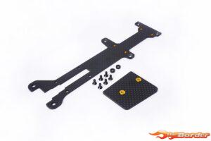 Koswork Carbon Radio Plate & ESC Mount 2.0mm for Kyosho Optima Mid KOS04321