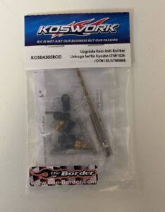 Koswork Upgrade Rear Anti-Roll Bar Linkage Set for Kyosho OTW102B/OTW135/UTW005B KOS04305ROD