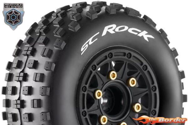 LouiseRC SC-Rock Traxxas Slash Tires - Removable Hex (12mm, 14mm, 17mm) (F/R) LR-T3229SB