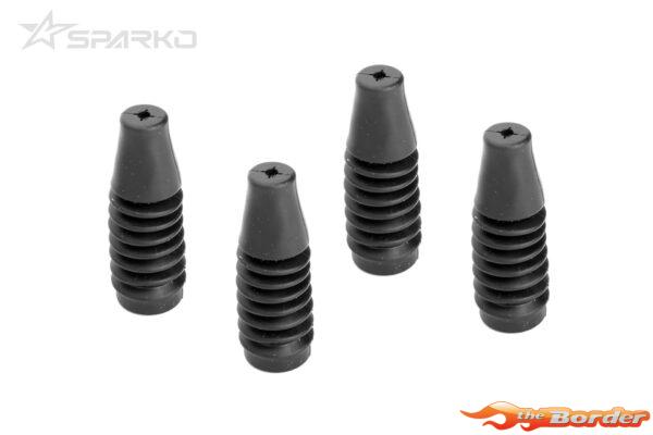 Sparko F8 Flexible Shock Boots Rear (4) SPKF82011BKOP