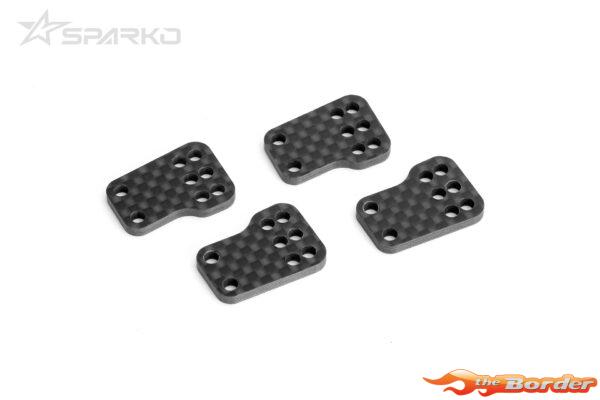 Sparko F8 Carbon Rear Hub Link 2.5mm (4pcs) SPKF83005-25