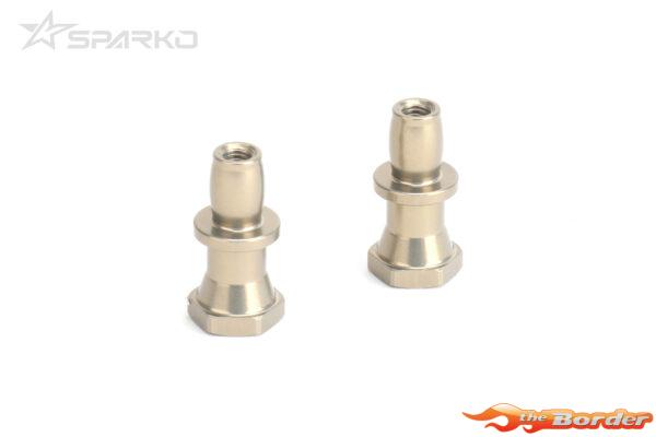 Sparko F8 Shock Ball Stud Offset 1mm for Front (2pcs) SPKF84013-1