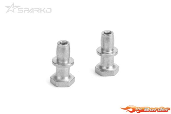 Sparko F8 Shock Ball Stud Offset 0mm for Front and Rear (2pcs) SPKF85011OP