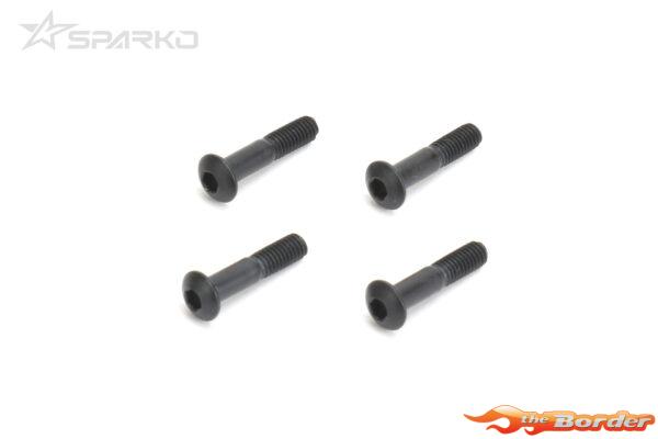 Sparko F8 Hex Shanked Button M3x13.7mm (4pcs) SPKF85042